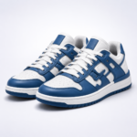 Blue & White Sports Sneakers